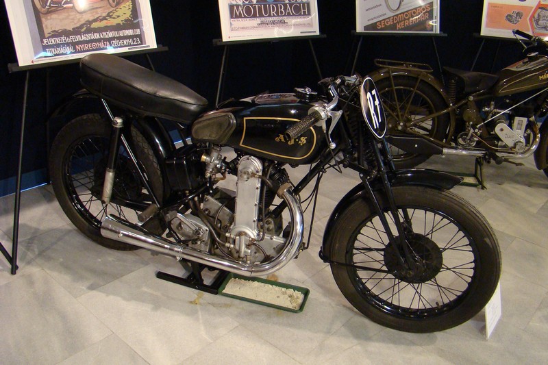 AJS (British) racer Budapest Transport Museum 14 Jun 2008
sorry, lost my notes...
great photos of a 2009 exhibition here: http://www.motorostura.hu/oldtimer-show/
no, I am in no way connected - found them by chance
